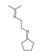 N-[2-(propan-2-ylideneamino)ethyl]cyclopentanimine Structure
