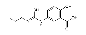 5-(butylcarbamothioylamino)-2-hydroxybenzoic acid Structure