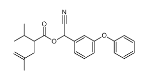2-isopropyl 4-methylpent-4 enoic acid, alpha-cyano-3-phenoxybenzyl ester Structure