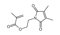 2-(2,5-dihydro-3,4-dimethyl-2,5-dioxo-1H-pyrrol-1-yl)ethyl methacrylate结构式