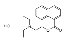 diethyl-[2-(naphthalene-1-carbonyloxy)ethyl]azanium,chloride Structure