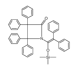 1-(2,2-diphenyl-1-trimethylsilanyloxy-vinyl)-3,3,4,4-tetraphenyl-azetidin-2-one Structure