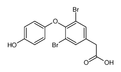 3,5-dibromo-4-(4-hydroxyphenoxy)phenylacetic acid结构式