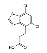 3-(5,7-dichloro-1-benzothiophen-4-yl)propanoic acid Structure