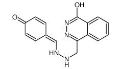 4-[[2-[(4-oxocyclohexa-2,5-dien-1-ylidene)methyl]hydrazinyl]methyl]-2H-phthalazin-1-one Structure