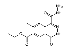 7-ethoxycarbonyl-4-hydrazinocarbonyl-6,8-dimethyl-1(2H)-phthalazinone结构式