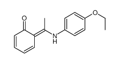 6-[1-(4-ethoxyanilino)ethylidene]cyclohexa-2,4-dien-1-one Structure