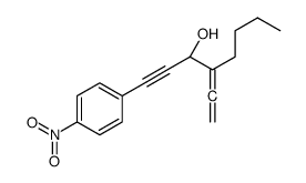 (3R)-4-ethenylidene-1-(4-nitrophenyl)oct-1-yn-3-ol结构式