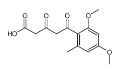 5-(2,4-dimethoxy-6-methylphenyl)-3,5-dioxopentanoic acid结构式