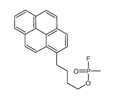 4-(1-pyrenyl)butyl methylphosphonofluoridate结构式
