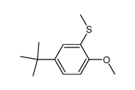 1-methoxy-2-methylthio-4-tert-butylbenzene结构式