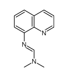 N,N-dimethyl-N'-quinolin-8-ylmethanimidamide结构式