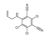 2,4,5-trichloro-6-(prop-2-enylamino)benzene-1,3-dicarbonitrile结构式