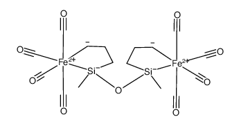 bis[2,2,2,2-tetracarbonyl-1-methyl-1-sila-2-ferracyclopentyl] ether结构式