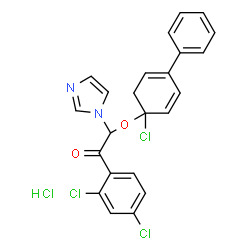 Ethanone,2-[(4-chloro[1,1-biphenyl]-4-yl)oxy]-1-(2,4-dichlorophenyl)-2-(1H-imidazol-1-yl)-,monohydrochloride (9CI) picture