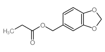 1,3-Benzodioxole-5-methanol,5-propanoate结构式