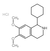 1-cyclohexyl-6,7-dimethoxy-1,2,3,4-tetrahydroisoquinoline,hydrochloride结构式