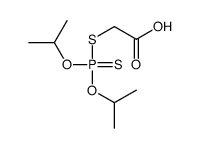 2-di(propan-2-yloxy)phosphinothioylsulfanylacetic acid Structure