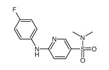 6-(4-fluoroanilino)-N,N-dimethylpyridine-3-sulfonamide Structure