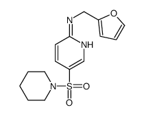 N-(furan-2-ylmethyl)-5-piperidin-1-ylsulfonylpyridin-2-amine Structure