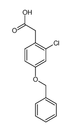 [4-(benzyloxy)-2-chlorophenyl]acetic acid结构式