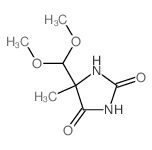 2,4-Imidazolidinedione,5-(dimethoxymethyl)-5-methyl- structure
