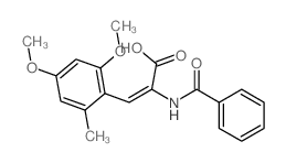 2-Propenoic acid,2-(benzoylamino)-3-(2,4-dimethoxy-6-methylphenyl)- structure