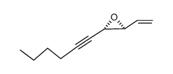 Oxirane, 2-ethenyl-3-(1-hexynyl)-, trans- (9CI) Structure
