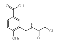 3-[[(2-chloroacetyl)amino]methyl]-4-methylbenzoic acid结构式