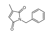 1-benzyl-3-methylpyrrole-2,5-dione Structure