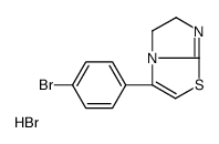 3-(4-bromophenyl)-5,6-dihydroimidazo[2,1-b][1,3]thiazole,hydrobromide Structure