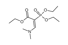 2-Diethoxyphosphoryl-3-dimethylaminoacrylsaeure-ethylester Structure