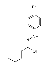 Valeric acid, 2-(p-bromophenyl)hydrazide structure