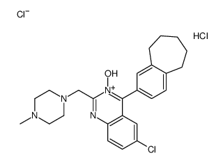 4-(10-bicyclo[5.4.0]undeca-8,10,12-trienyl)-6-chloro-3-hydroxy-2-[(4-m ethylpiperazin-1-yl)methyl]quinazoline chloride hydrochloride picture