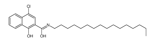 4-chloro-N-hexadecyl-1-hydroxynaphthalene-2-carboxamide Structure