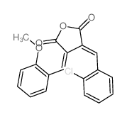 3-[(2-chlorophenyl)methylidene]-4-[(2-methoxyphenyl)methylidene]oxolane-2,5-dione结构式