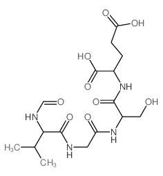 L-Glutamic acid,N-[N-[N-(N-formyl-L-valyl)glycyl]-L-seryl]- (9CI) structure