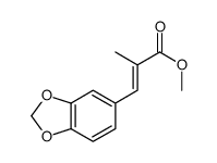 2-Methyl-3-(1,3-benzodioxole-5-yl)propenoic acid methyl ester structure