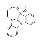 1-methoxy-1-phenyl-4,5-dihydro-3H-[1,4]oxazepino[4,3-a]benzimidazole Structure