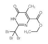 ethyl 5-methyl-6-oxo-2-(tribromomethyl)-3H-pyrimidine-4-carboxylate结构式