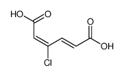 (Z,Z)-3-chloromuconic acid结构式