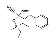 2-(2-Phenylethyl)-2-triethylsiloxy-3-butennitril Structure