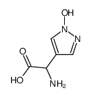 1H-Pyrazole-4-acetic acid, alpha-amino-1-hydroxy- (9CI)结构式