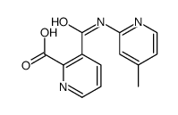 2-Pyridinecarboxylicacid,3-[[(4-methyl-2-pyridinyl)amino]carbonyl]-(9CI)结构式