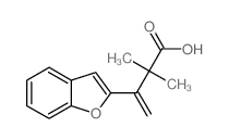 3-benzofuran-2-yl-2,2-dimethyl-but-3-enoic acid结构式