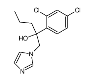 2-(2,4-dichlorophenyl)-1-(1-imidazolyl)-pentan-2-ol结构式
