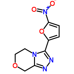 3-(5-Nitro-2-furyl)-8H-5,6-dihydro(1,2,4)triazolo(3,4-c)(1,4)oxazine结构式