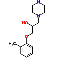 1-PIPERAZIN-1-YL-3-O-TOLYLOXY-PROPAN-2-OL Structure