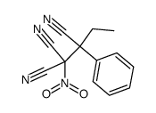 1-nitro-2-phenylbutane-1,1,2-tricarbonitrile结构式