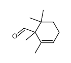 1,2,6,6-tetramethylcyclohex-2-ene-1-carbaldehyde结构式